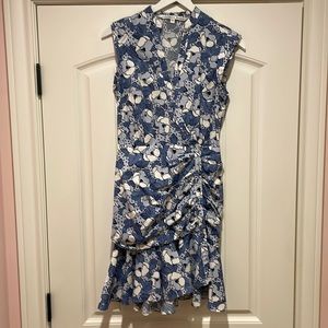 Veronica Beard Floral Print Mini Dress